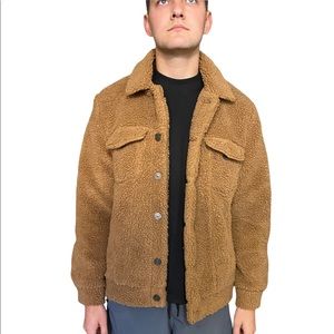 BoohooMAN Teddy Trucker Jacket